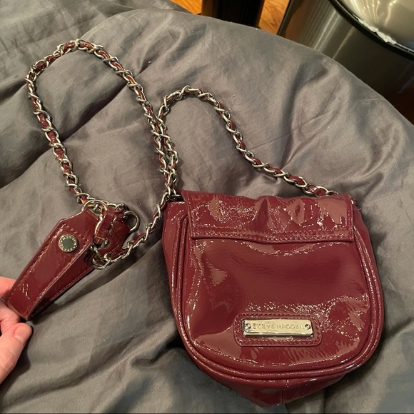Steve Madden Patent Burgundy Crossbody Bag - Picture 8 of 16